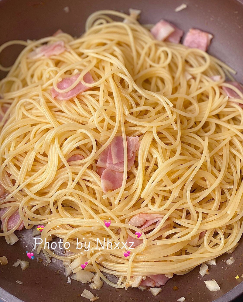 Bacon and Egg Pasta
