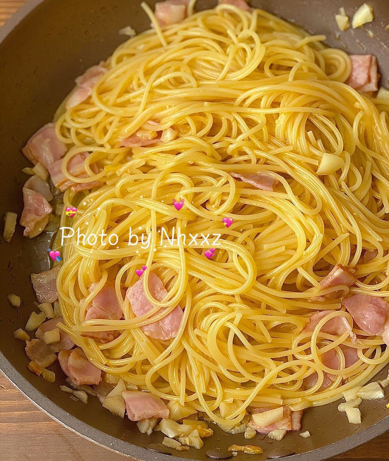 Bacon and Egg Pasta