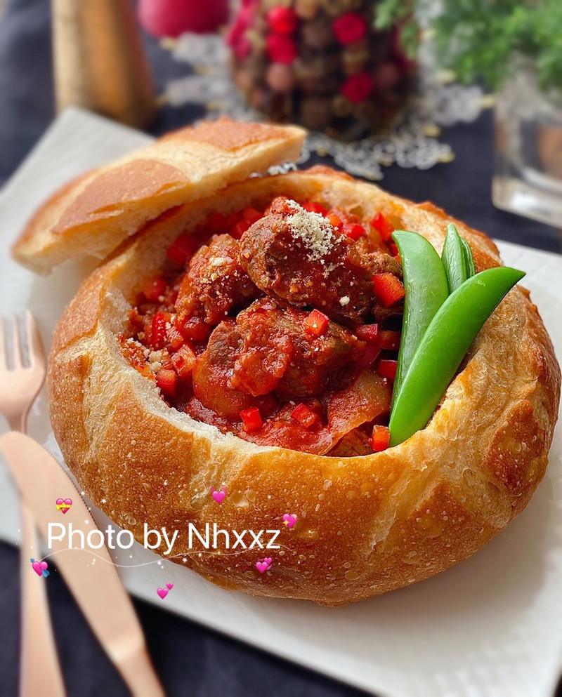 Beef with Cheese and Tomato