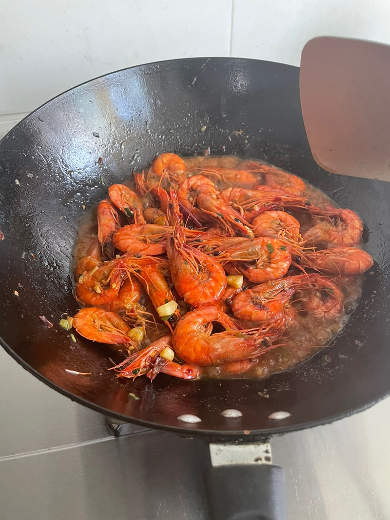 prawns in red sauce