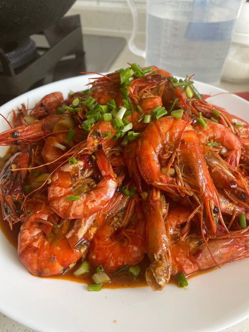 prawns in red sauce