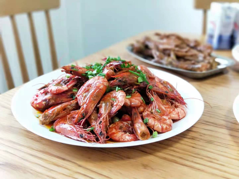 prawns in red sauce
