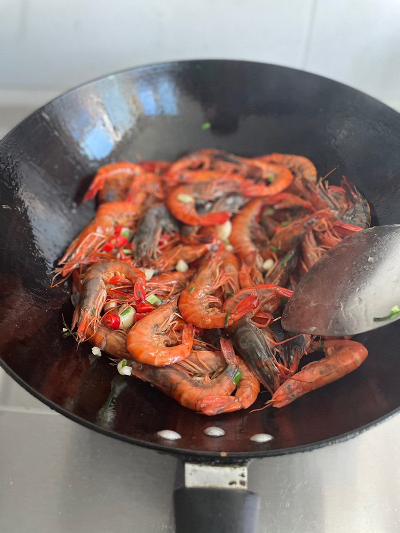 prawns in red sauce