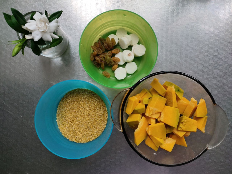 Pumpkin Yam Millet Paste
