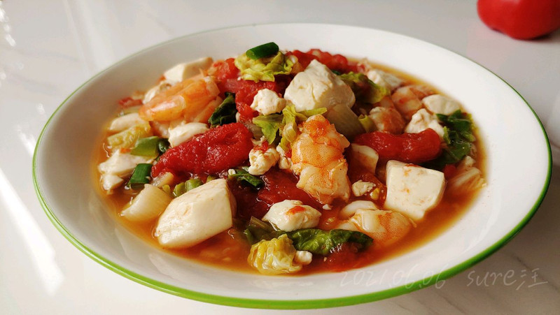 Shrimp and Tofu Stew with Eggplant