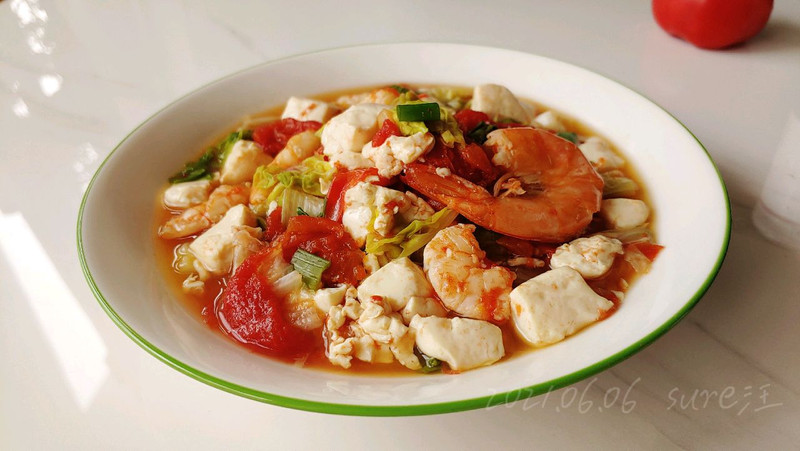 Shrimp and Tofu Stew with Eggplant