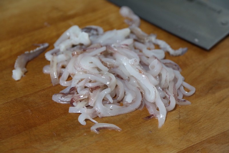 shredded squid in sauce