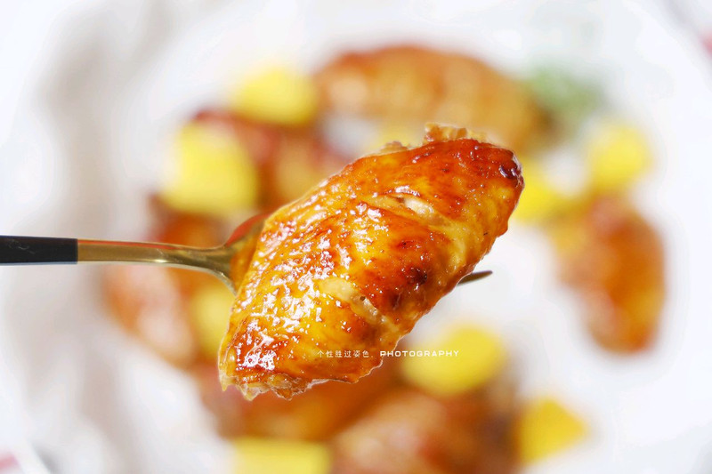 Baked Wings with Pineapple