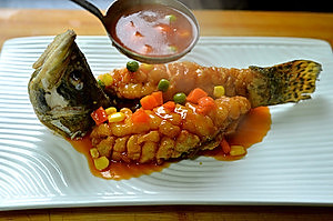 Chinese squirrel and cinnamon fish