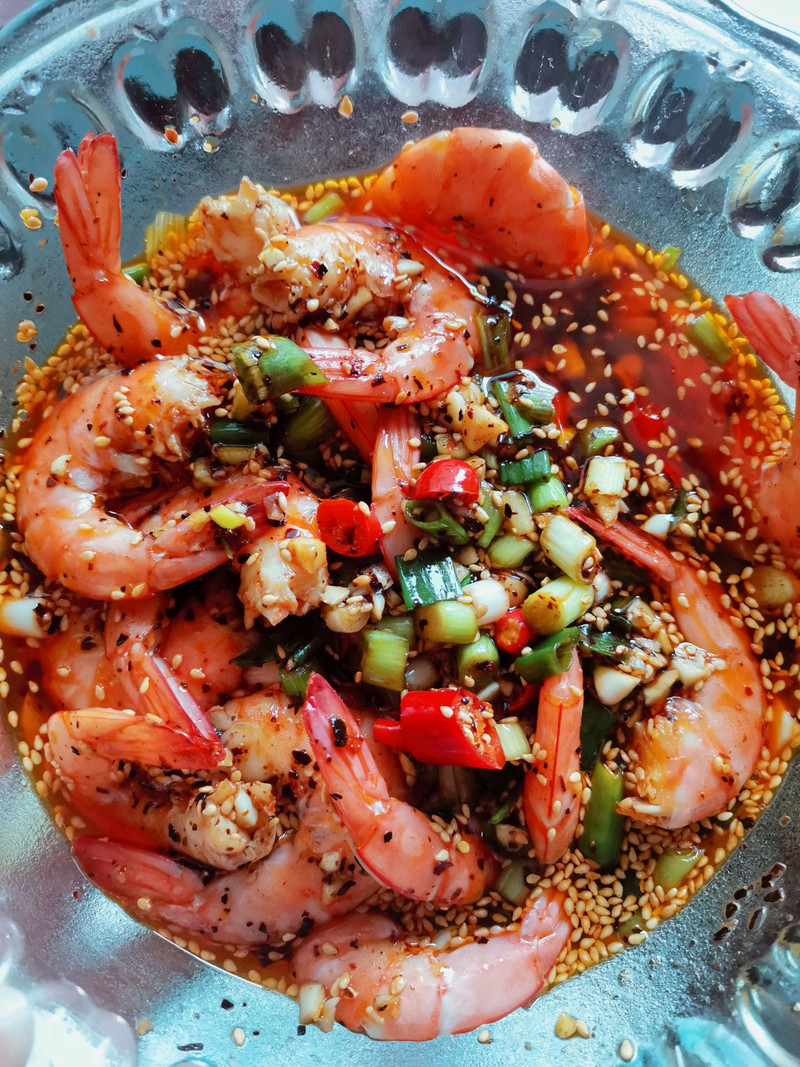 Cold Spicy Prawns