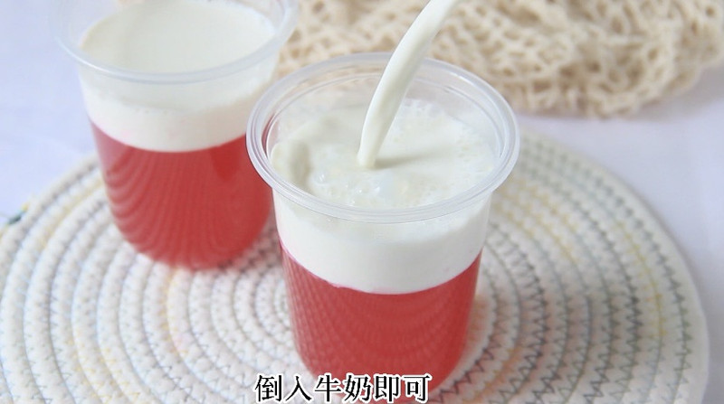 Dragon Fruit Crashed Milk