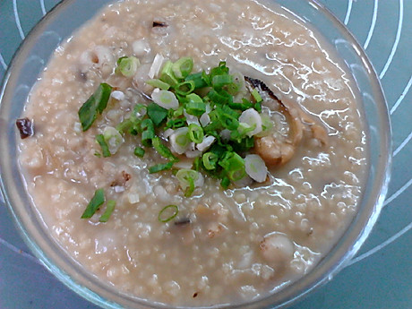 Dried scallop and tamarind millet porridge