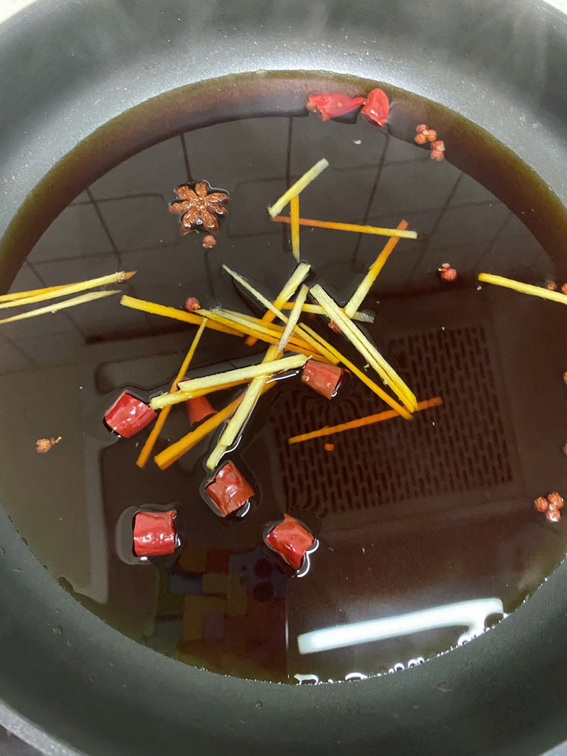 pickled melon strips