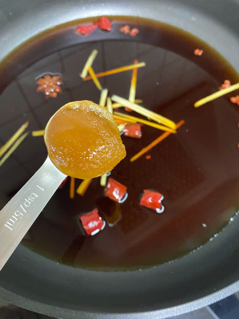 pickled melon strips