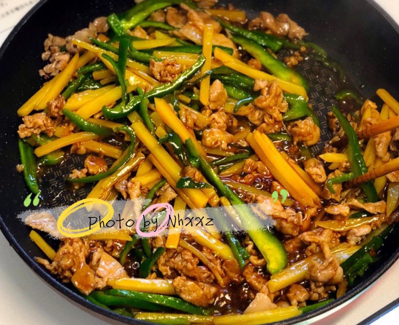 Stir Fried Pork with Green Pepper and Shredded Potato