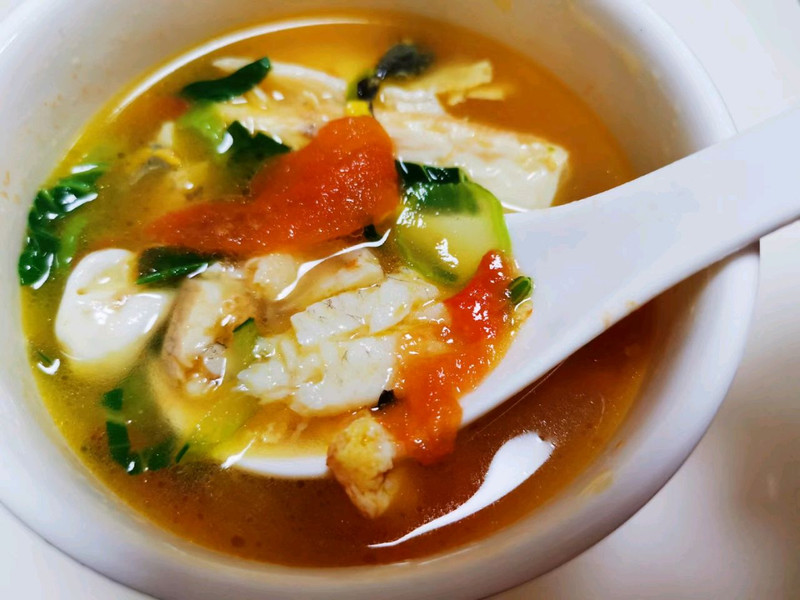 Yellow Bone Fish Soup with Bean Curd